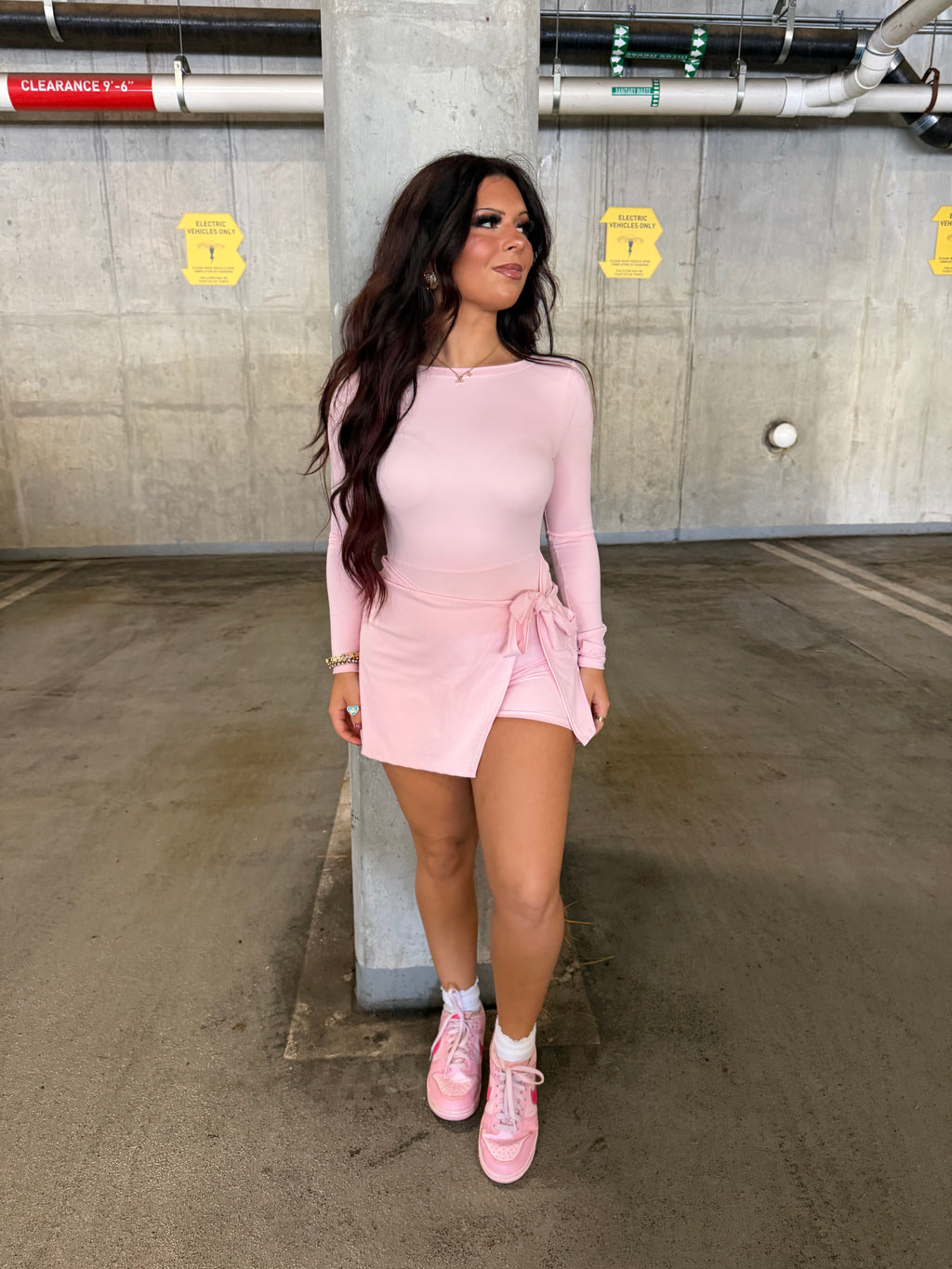 Daffy Pale Pink Active Dress