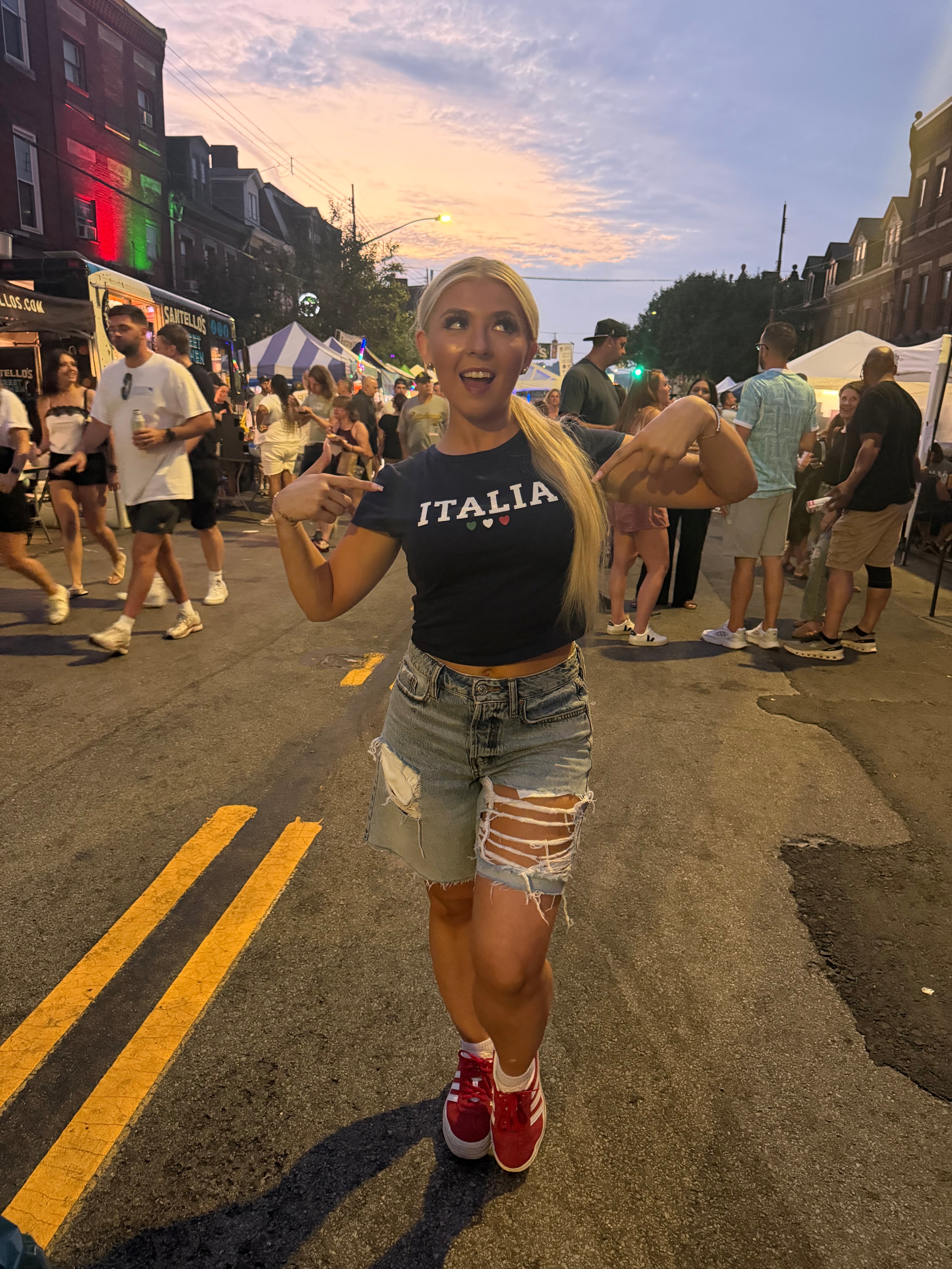 Italia Heart Bby Tee