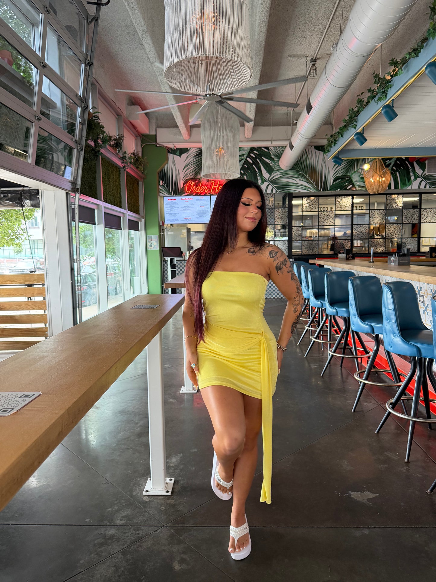 Waist Slimmer Banana Dress