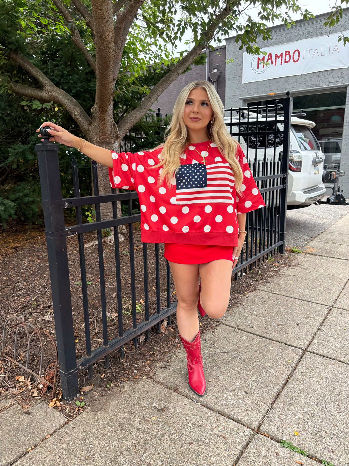 Patriotic Polka Tee