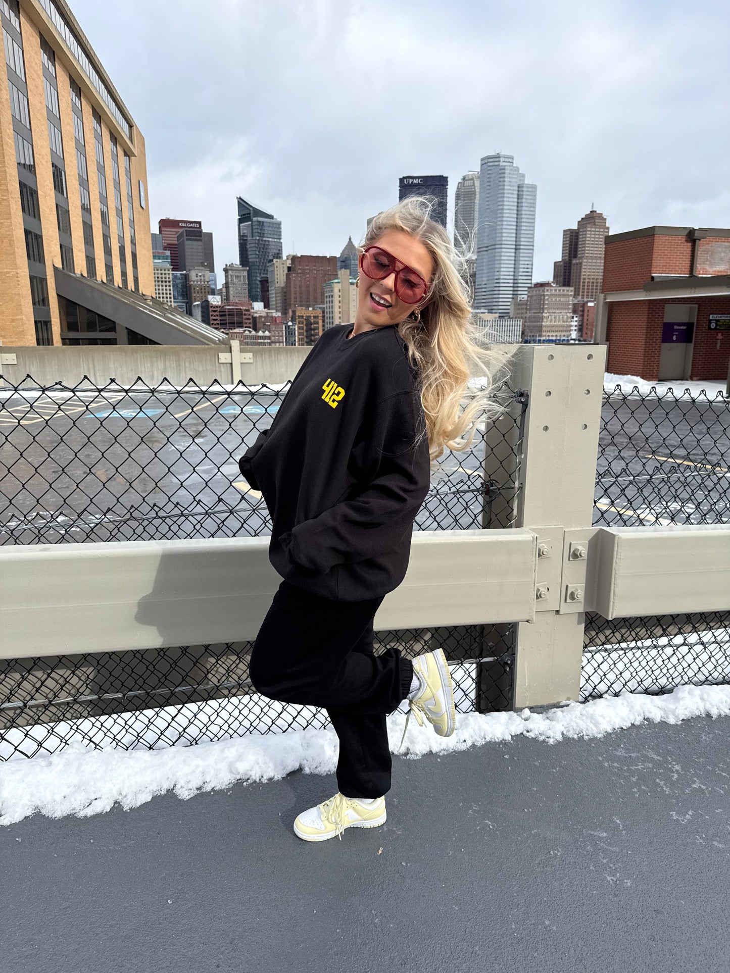 412, W/ Love PGH in Black/Yellow