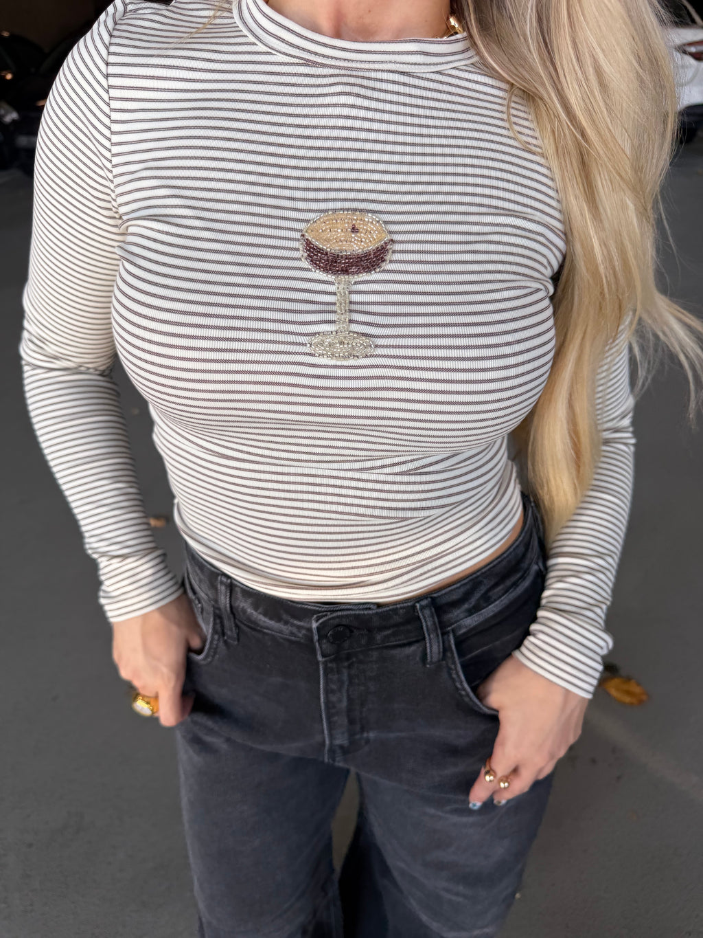 Espresso Martini Striped L/S