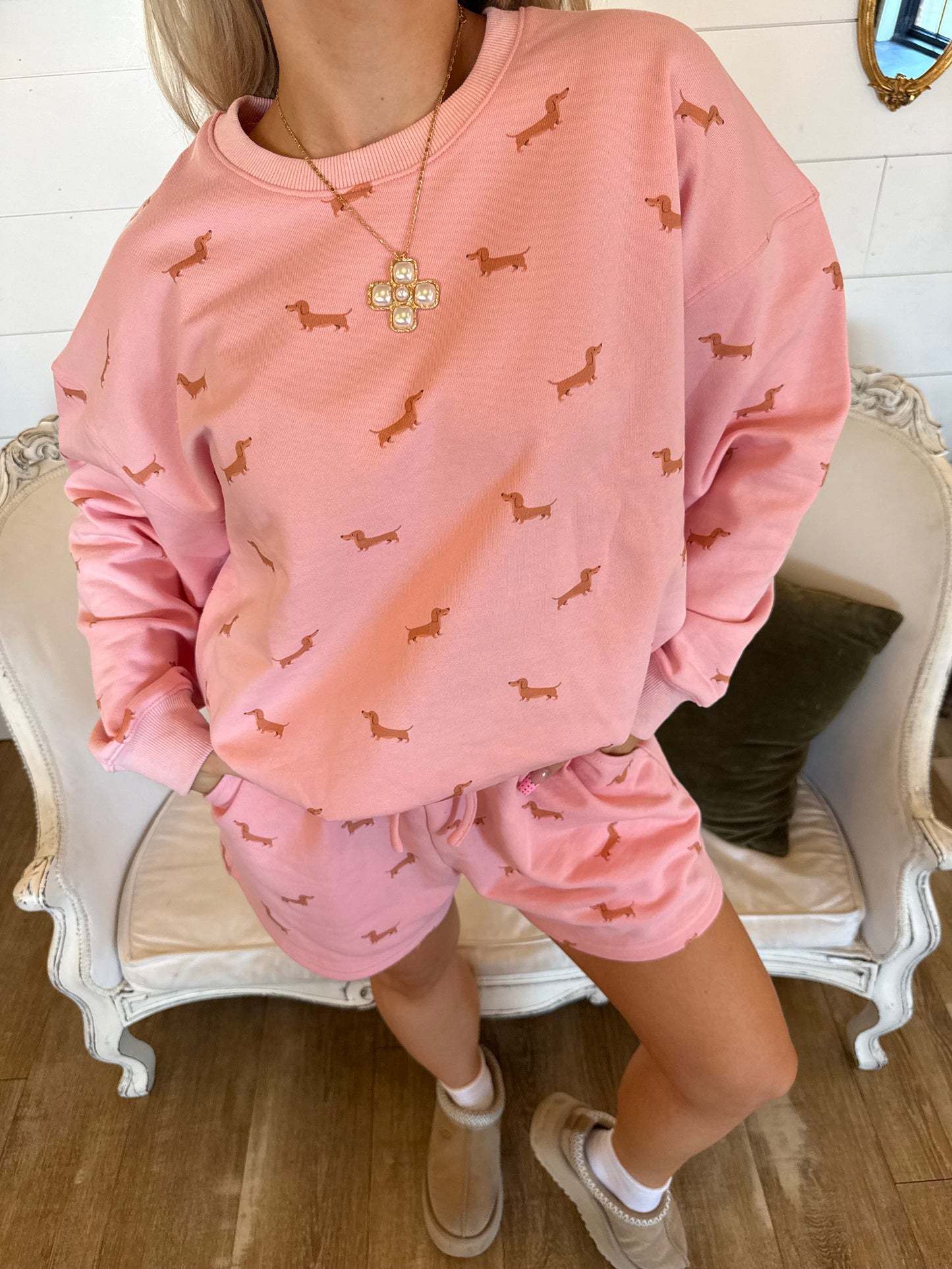 Weenie Sweatsuit Pink Short