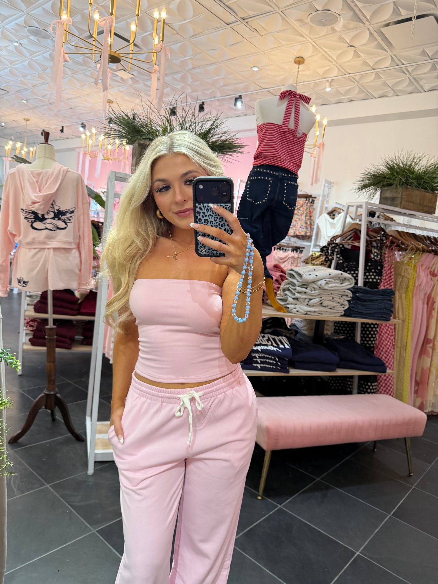 Later Today Set (TOP) Pink