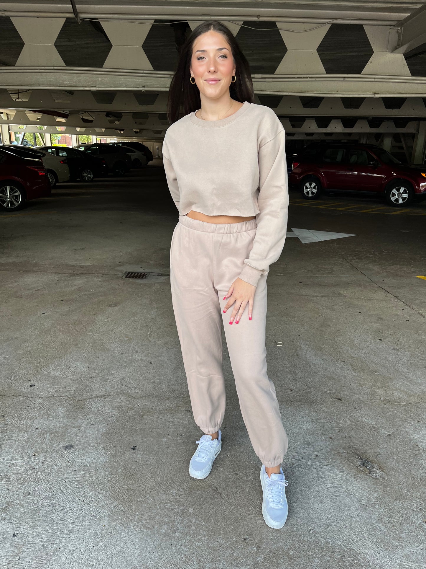 So Fetch Cropped Pullover in Taupe