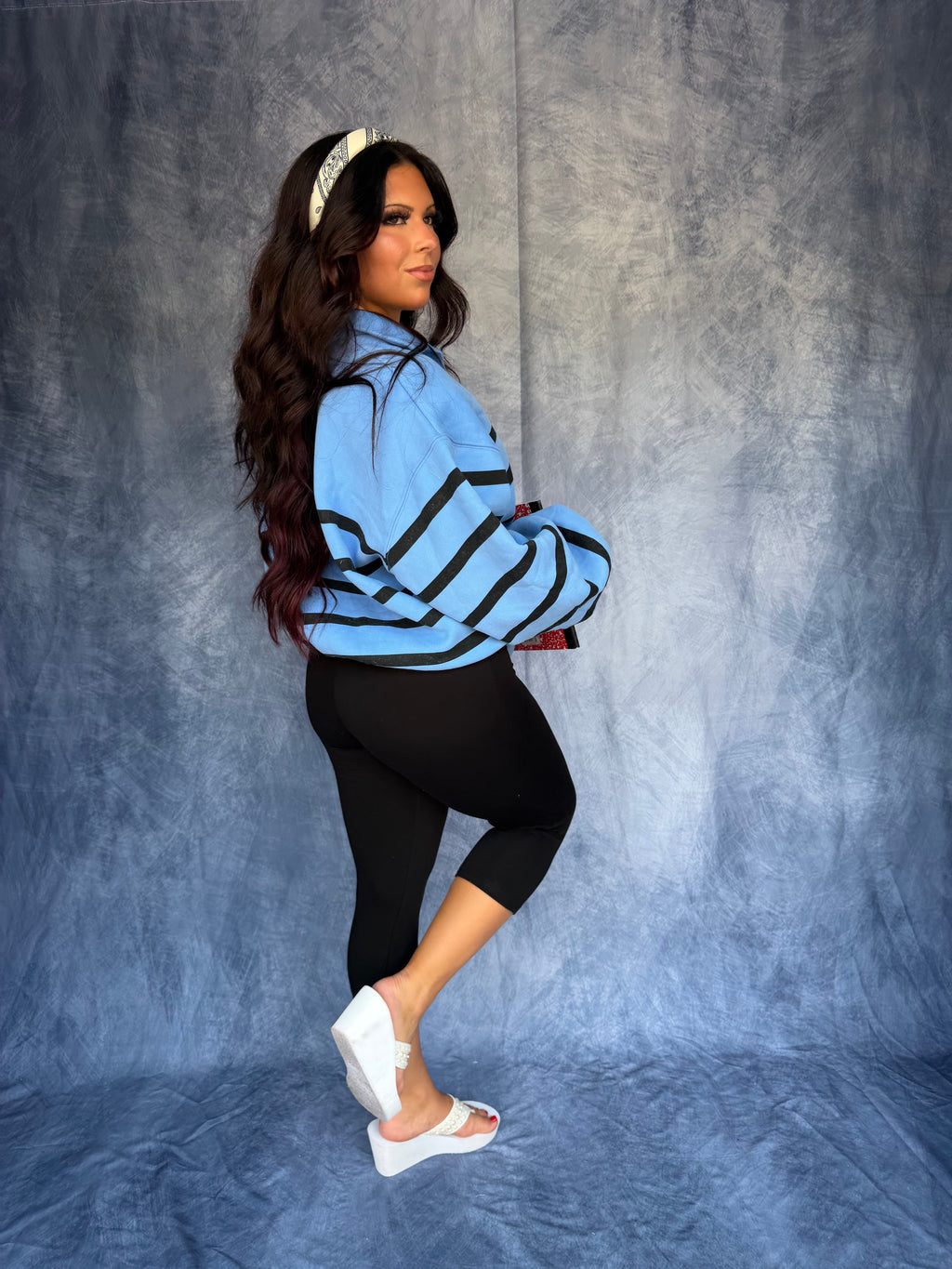 Keep It Casual Pullover Blue