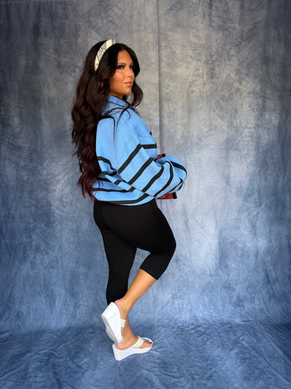 Keep It Casual Pullover Blue