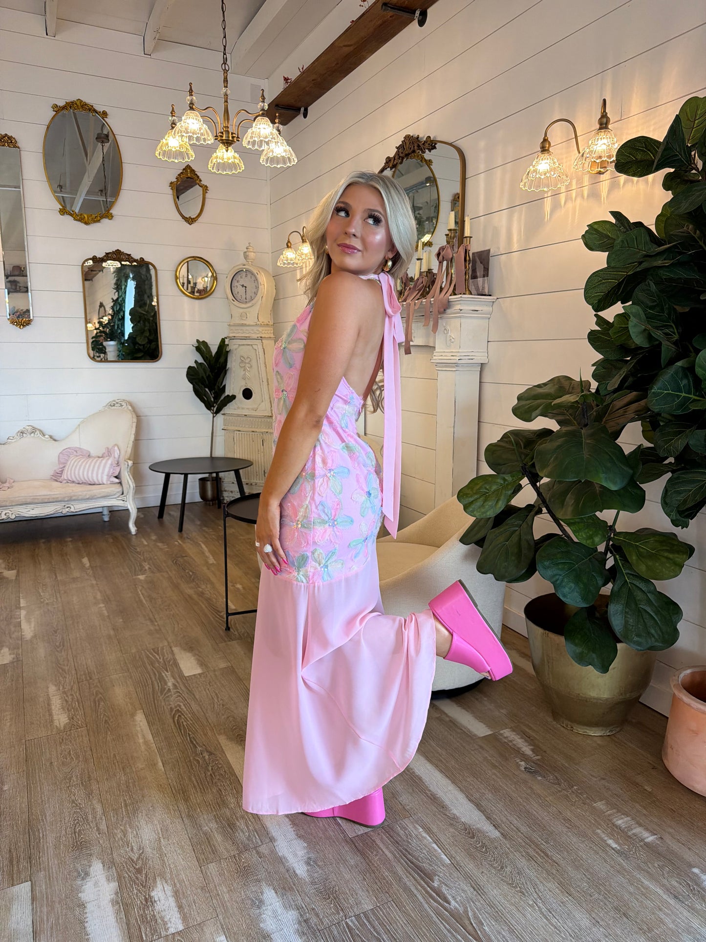 Mermaid Star Floral Dress