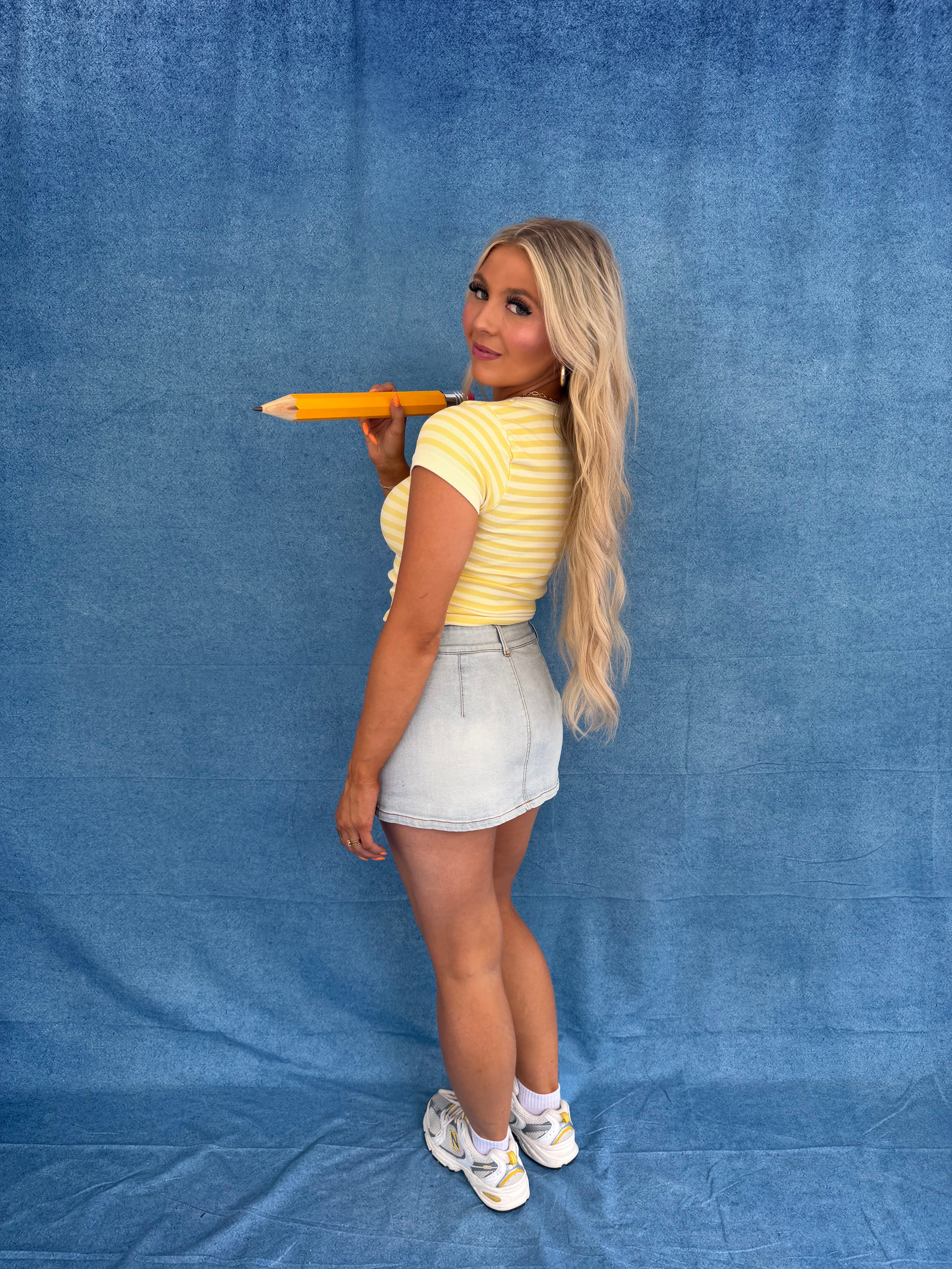 Sugar Scoop Tee in Banana
