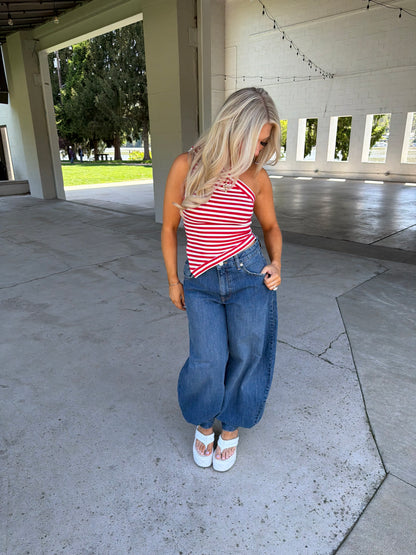 Red, White & Cool Halter