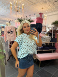 Soundtrack Polka Tee in Blue