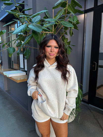 So Fetch Low Rise Shorts in Oat