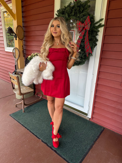 Put A Bow On It Strapless Dress