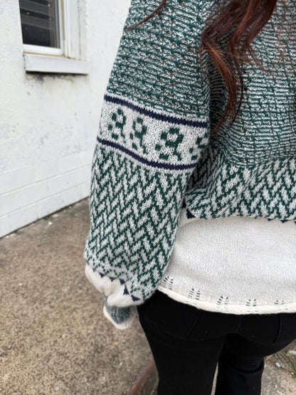 Coldwell Hunter Green Sweater