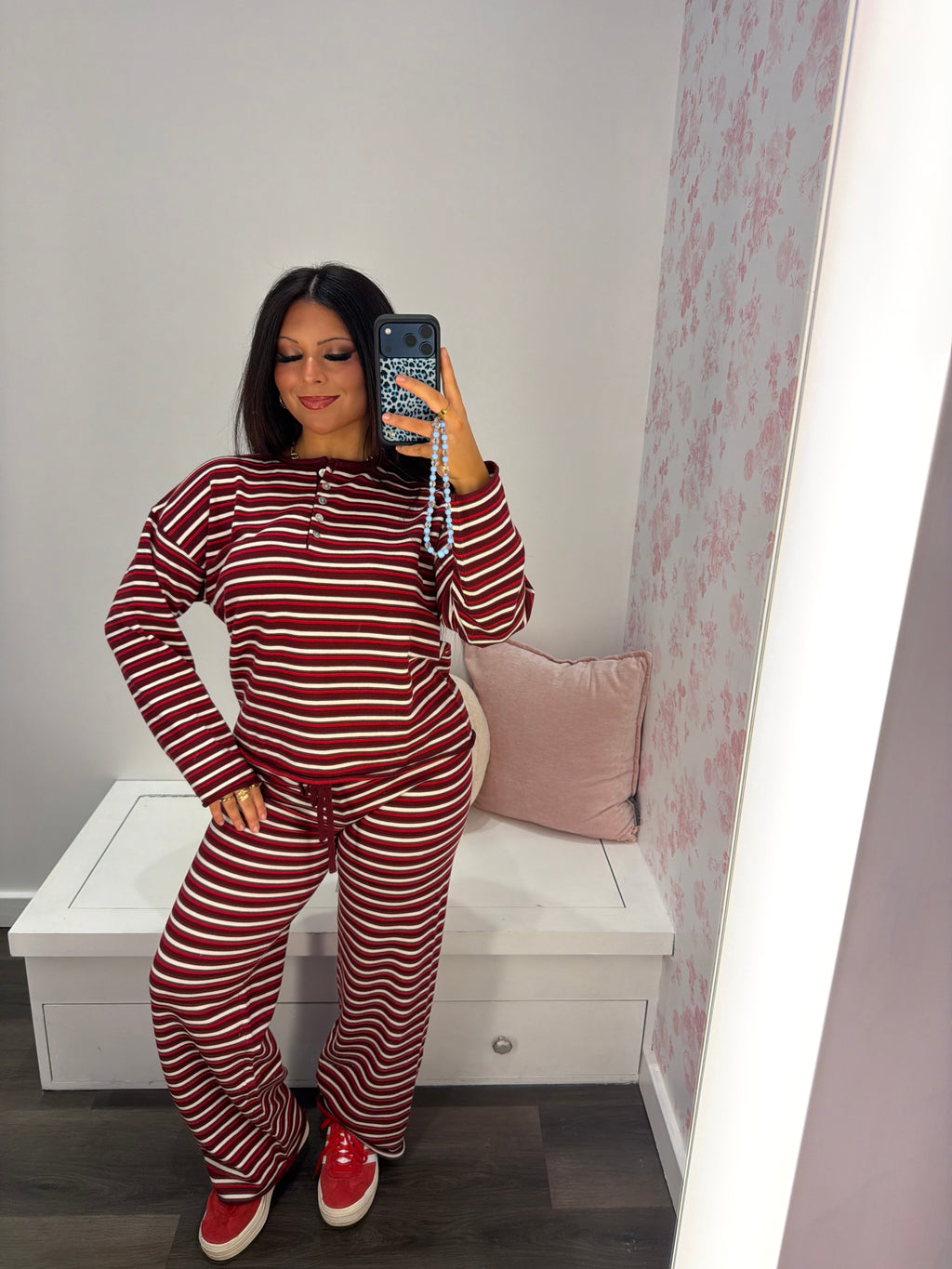 Burgundy Baby Lounge Set (PANTS)