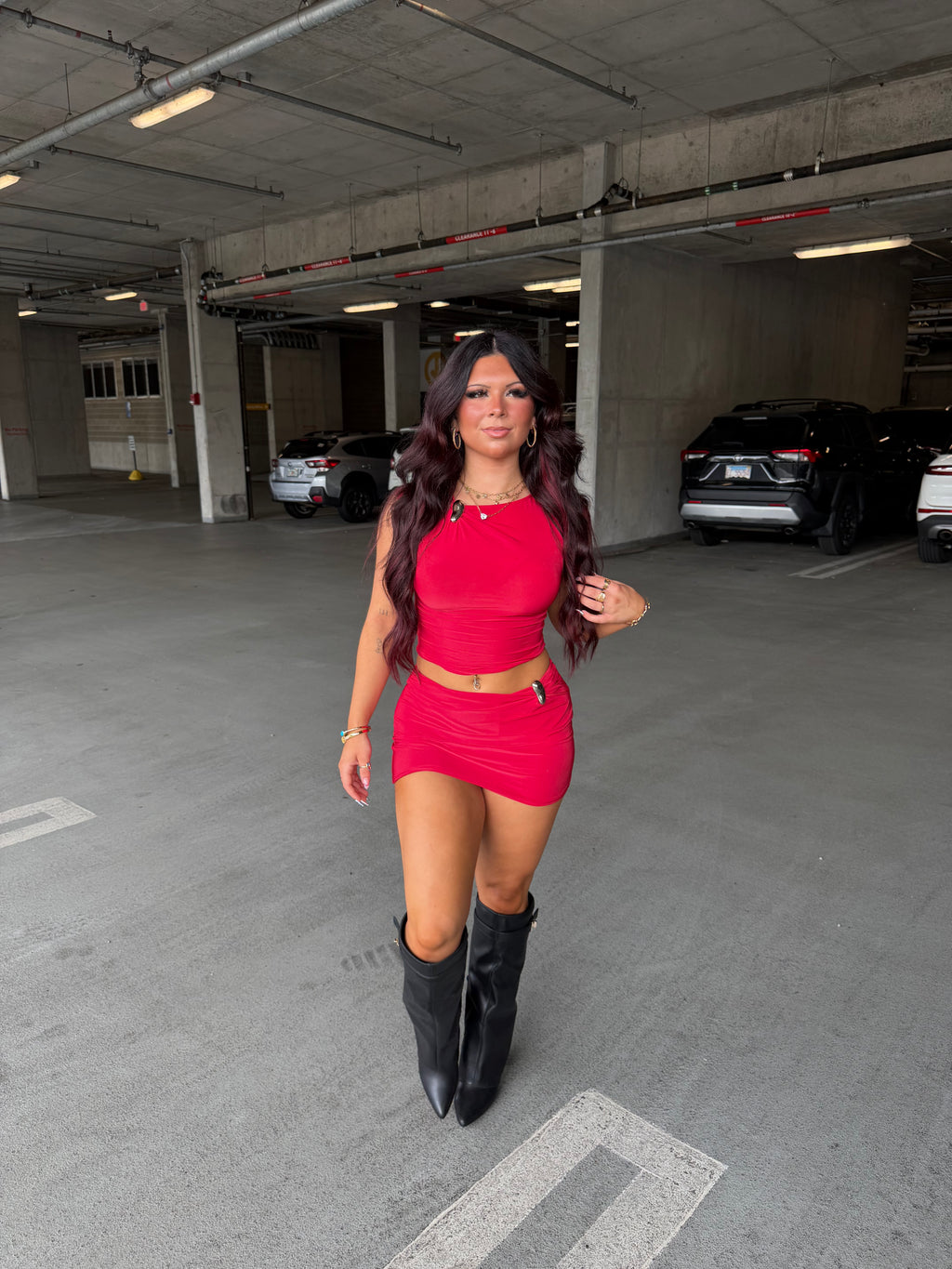 Banks Set (RED) Skirt