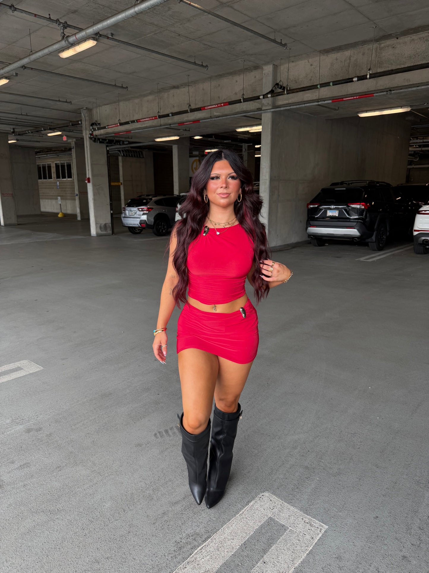 Banks Set (RED) Skirt