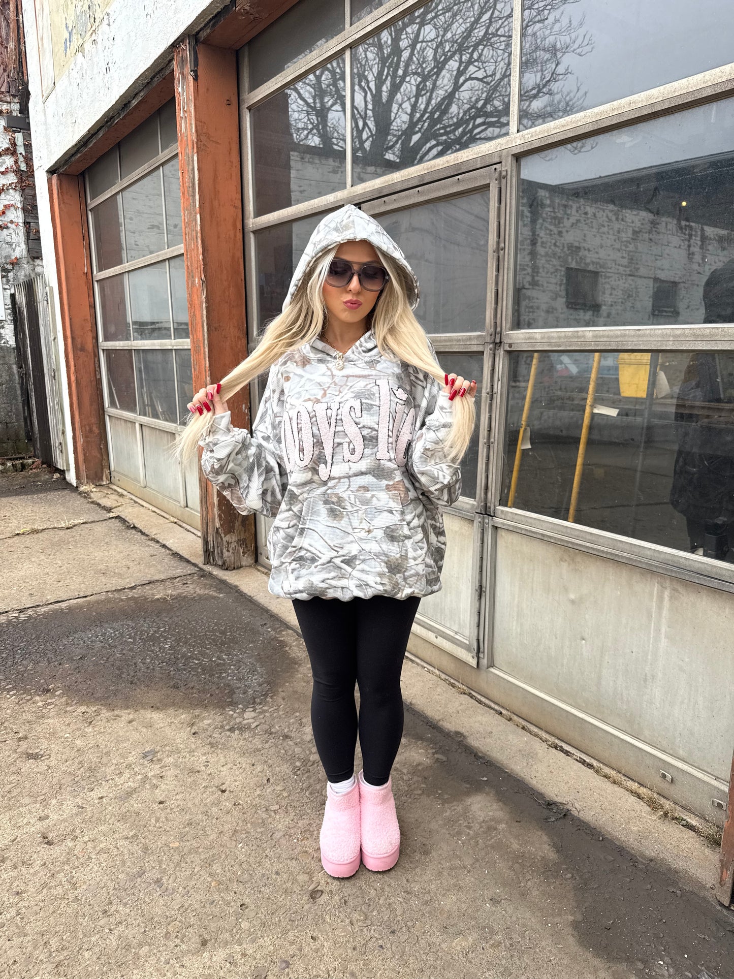 Boys Lie Rose Colored Glasses Hoodie