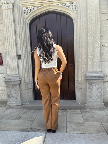 Fall Vibing Suede Pants