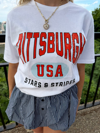 Pittsburgh Stars/Stripes Tee