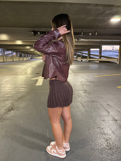 Burgundy Deep Kiss Leather Jacket