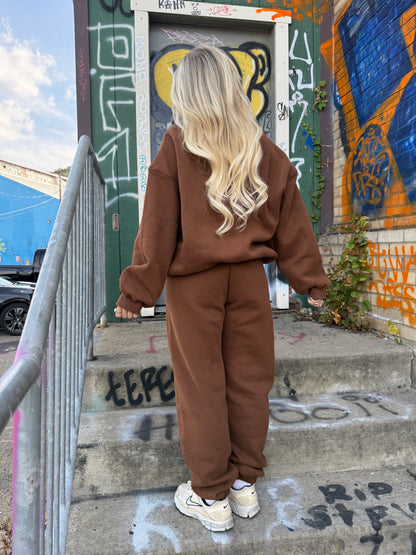 So Fetch Sweatpants in Brown