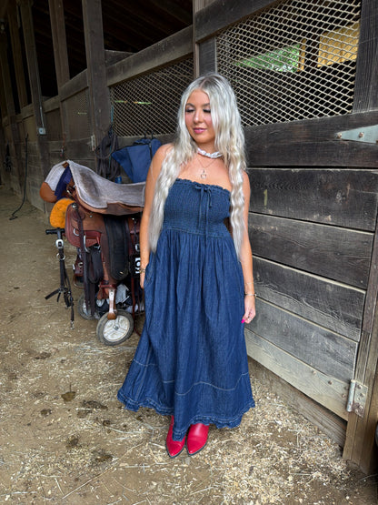 Holly Denim Midi Dress