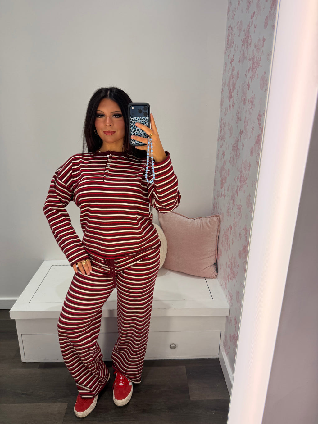 Burgundy Baby Lounge Set (PANTS)