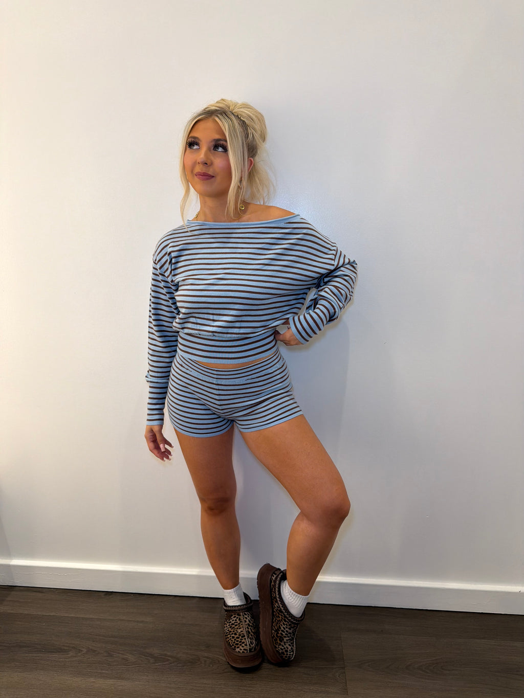 Blissful Brownie Set (BOAT SWEATER)