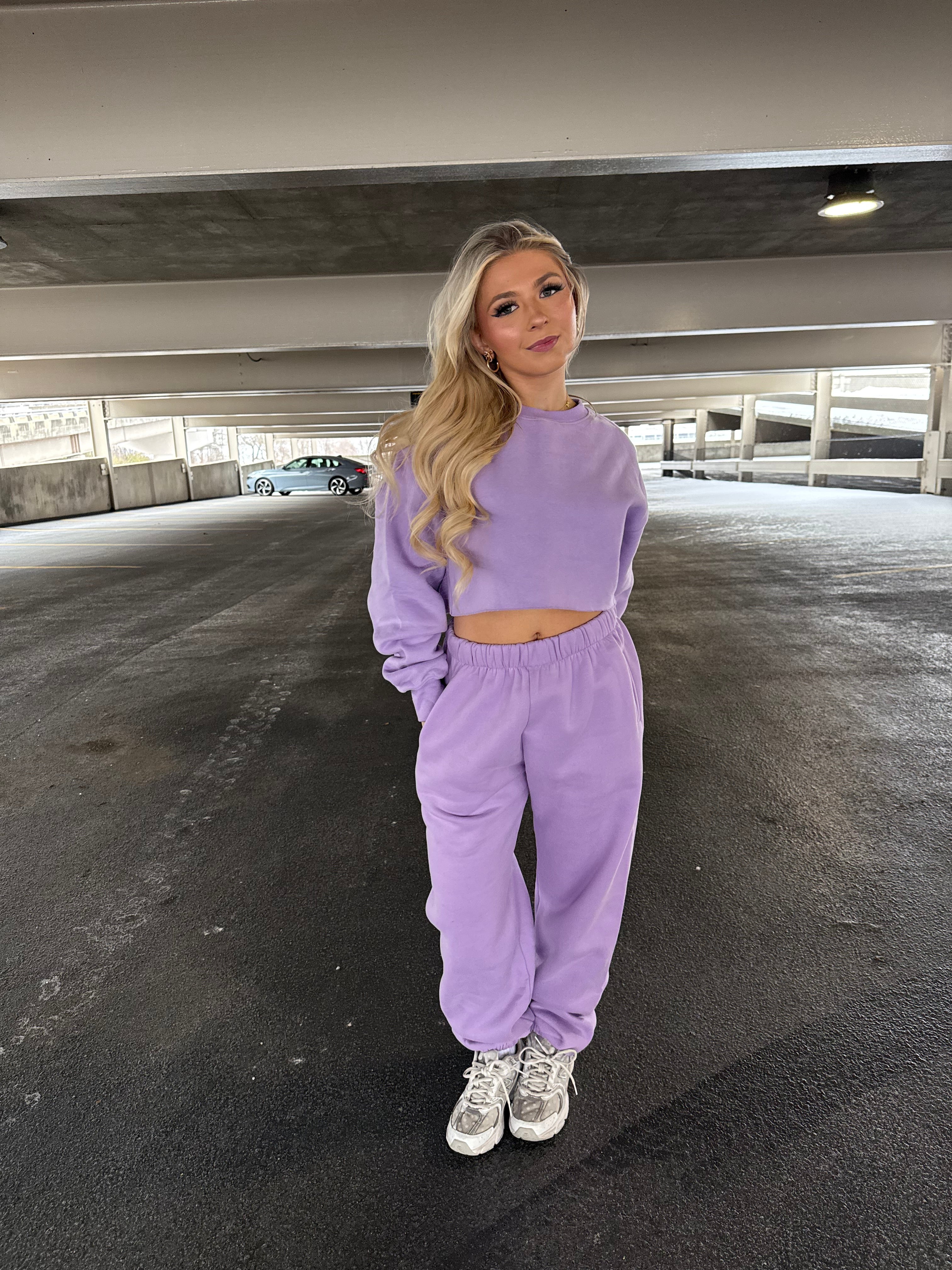 So Fetch Sweatpants in Bright Lav