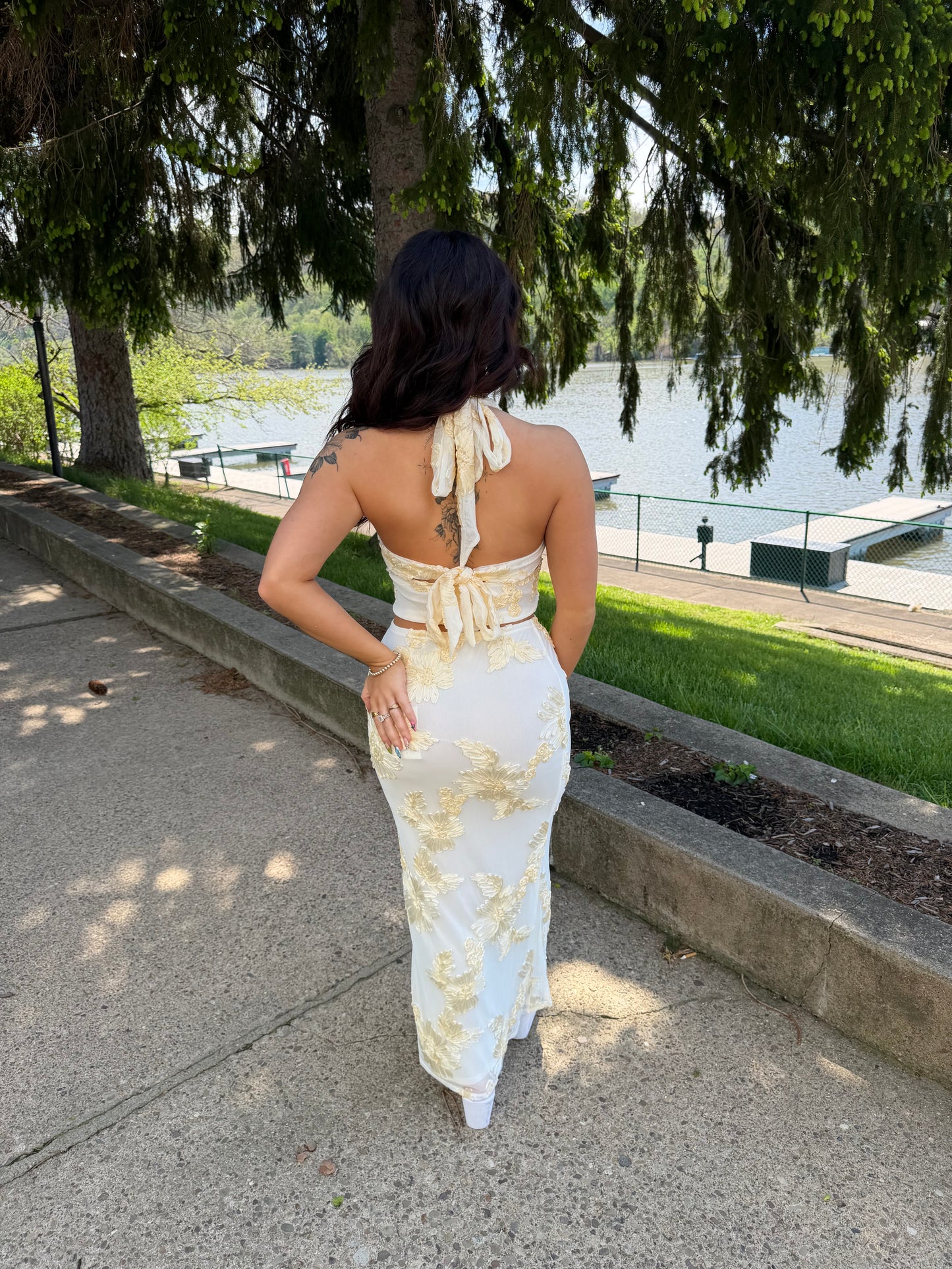 Floral Bananas Set (SKIRT)