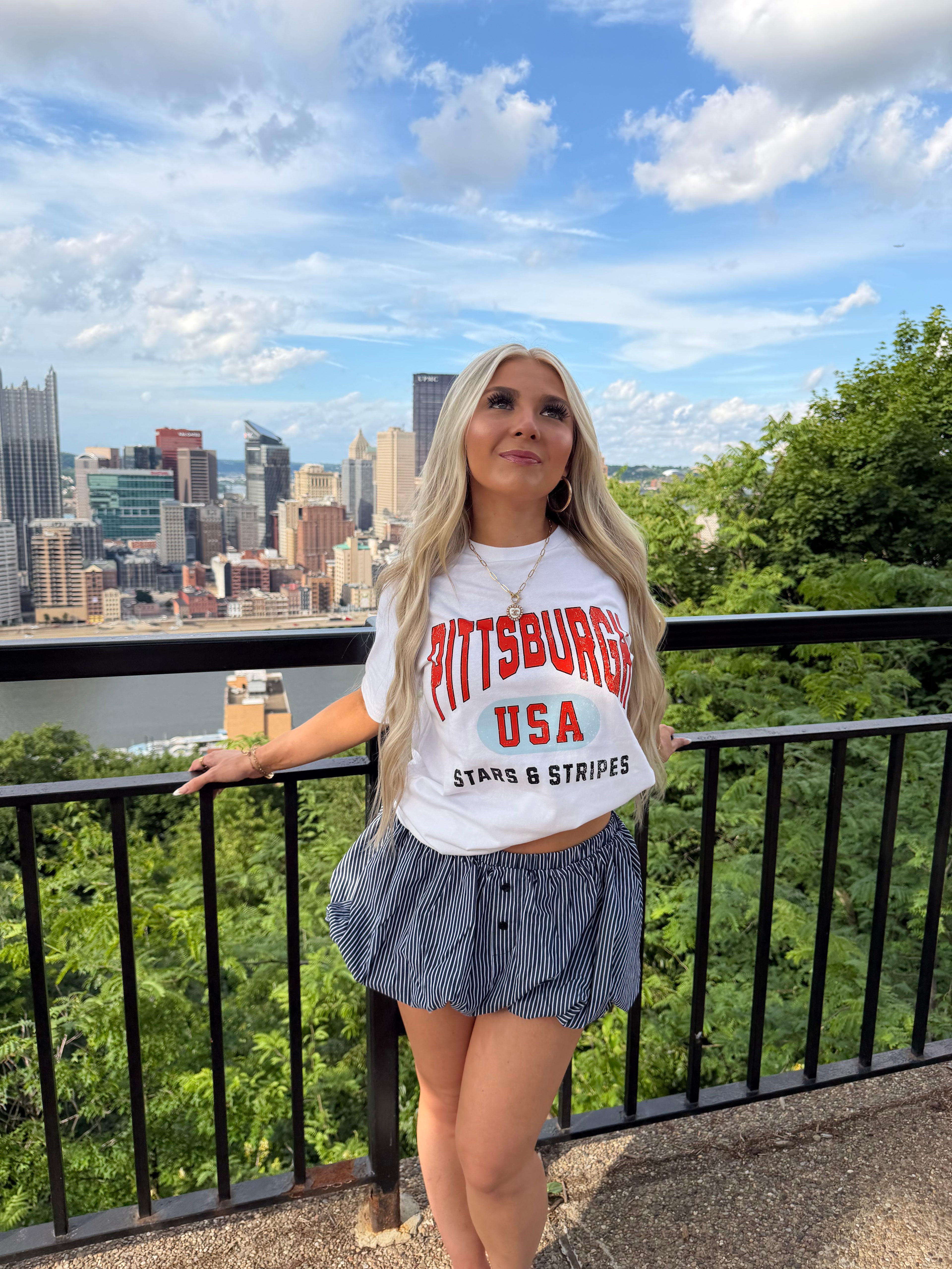 Pittsburgh Stars/Stripes Tee