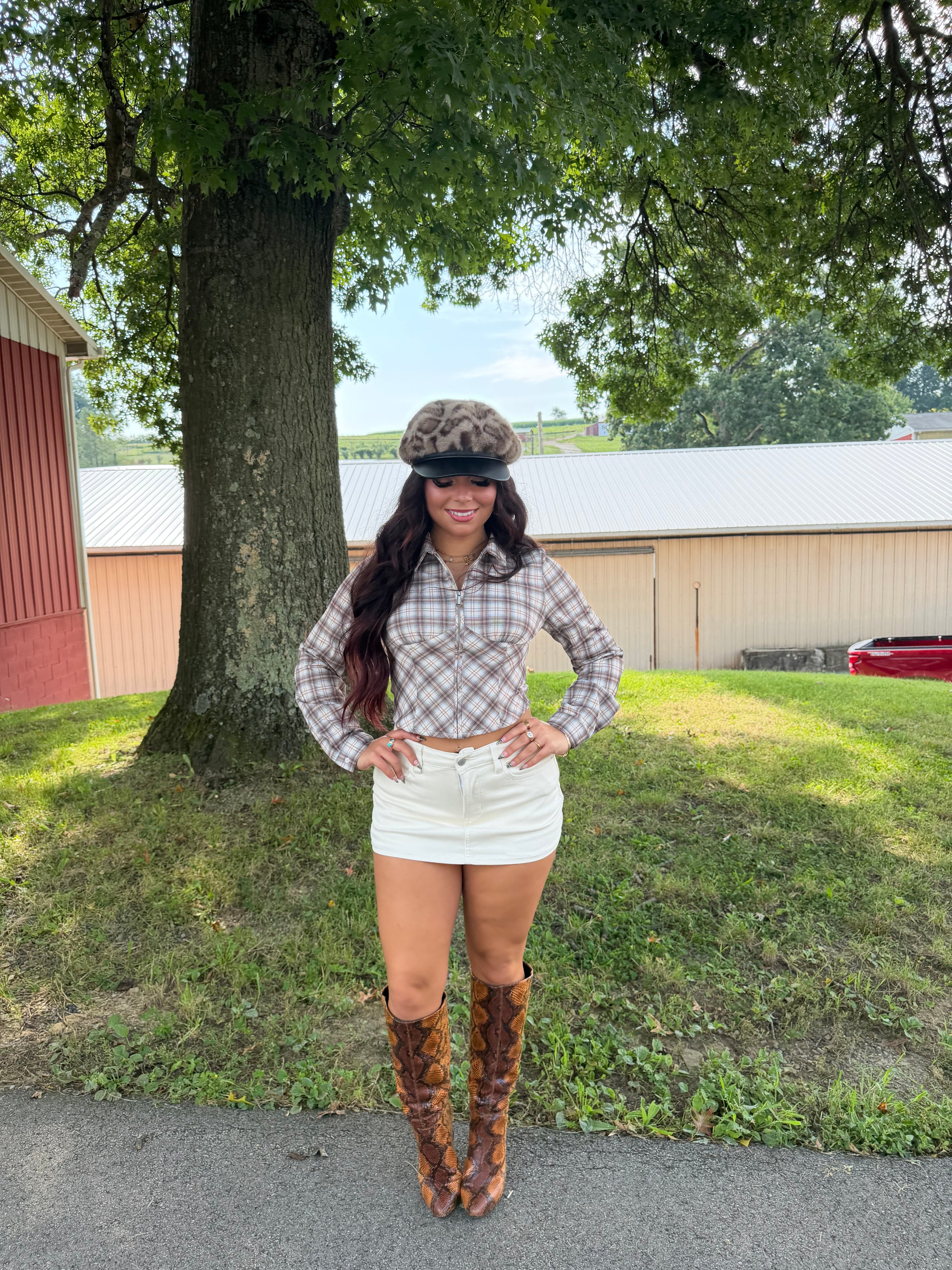 For The Fall, Plaid Top