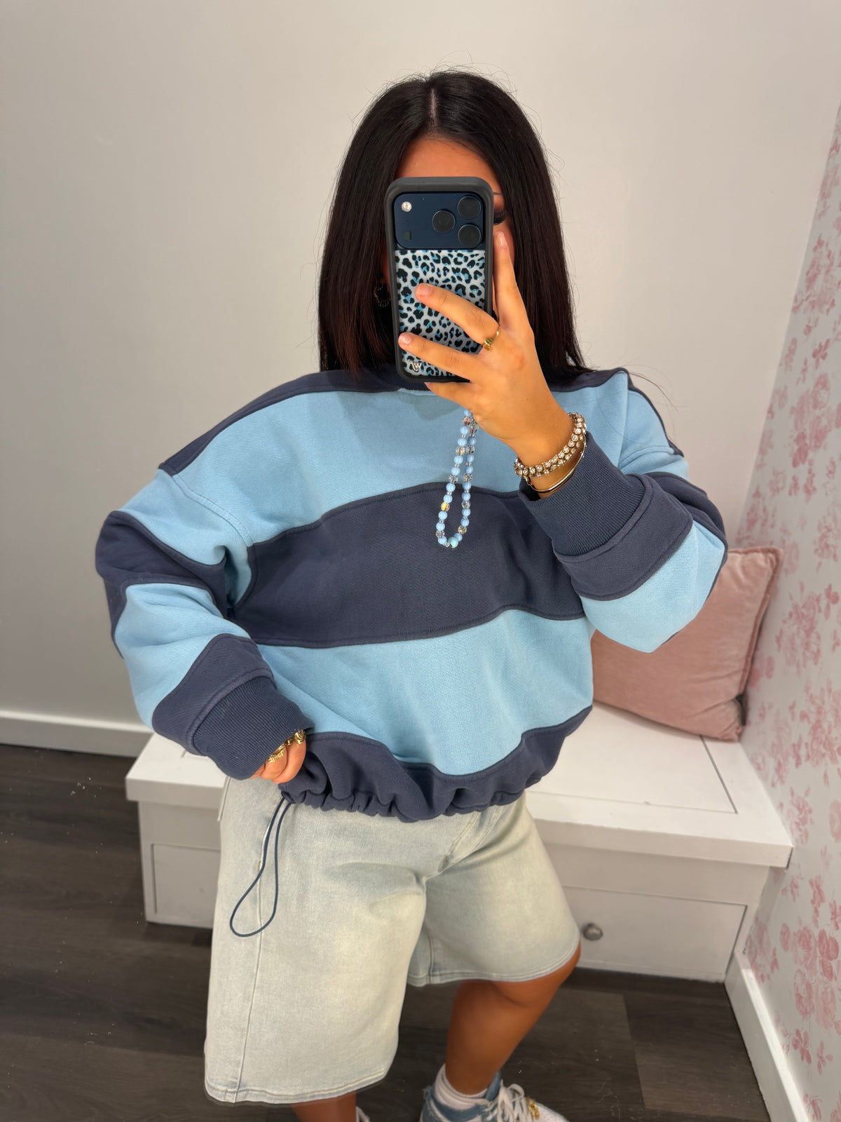 Carmine Stripe Pullover