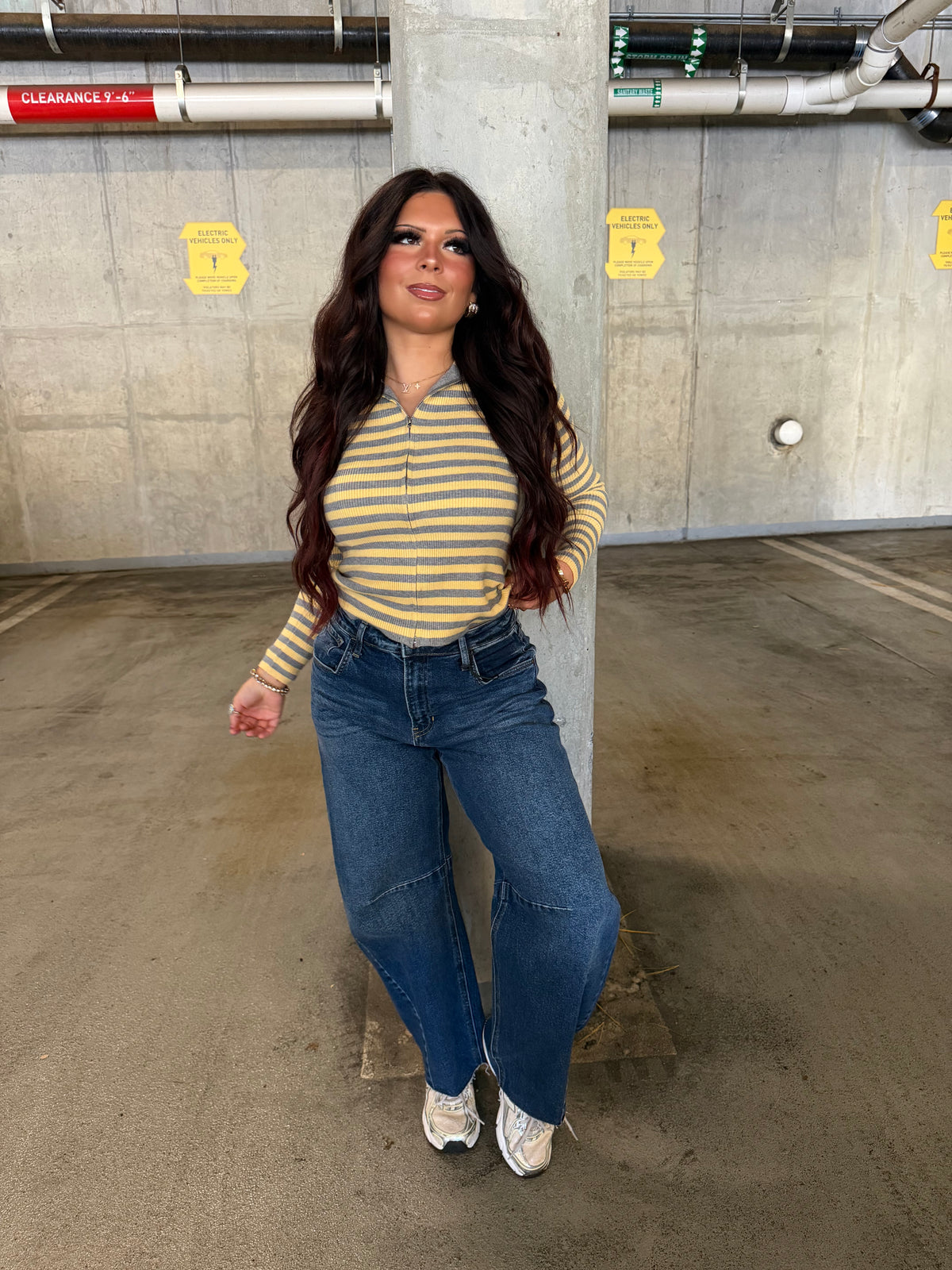 Brave Barrel Jean in Dark Wash