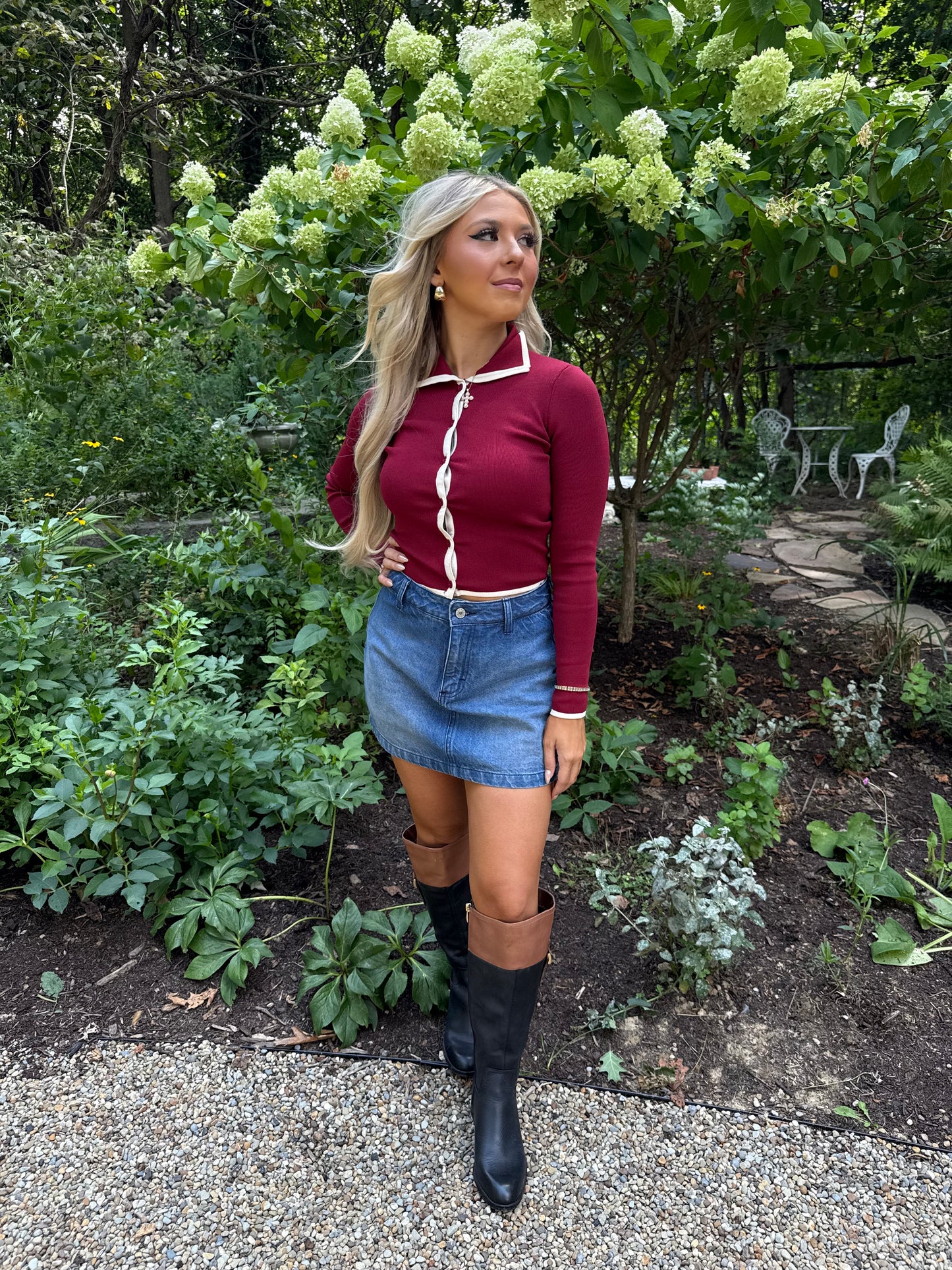 Luster Burgundy Sweater