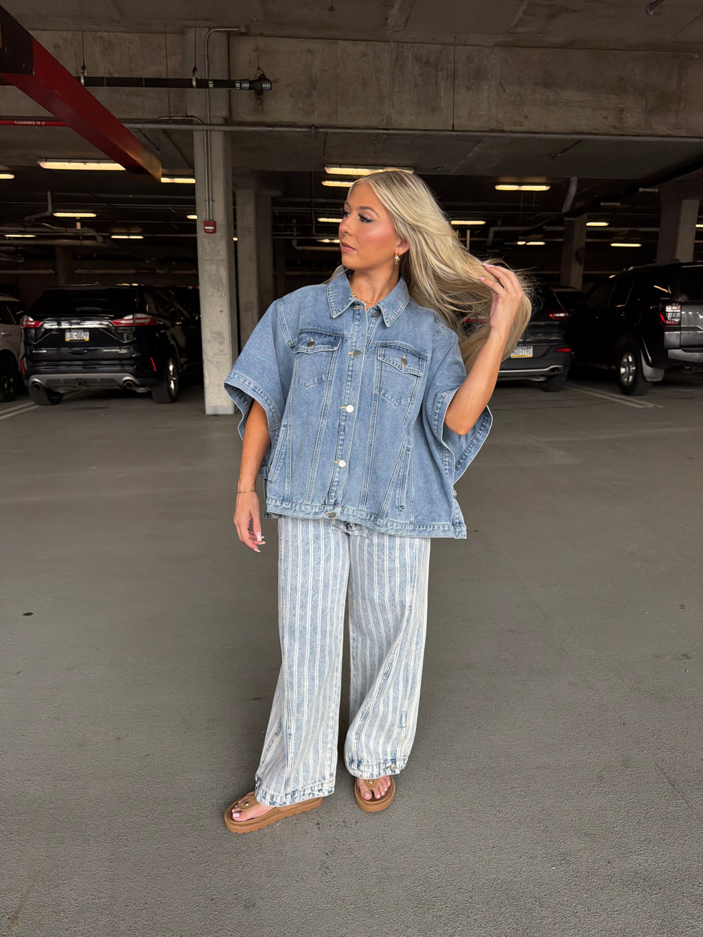 Denim Doll Cape Jacket