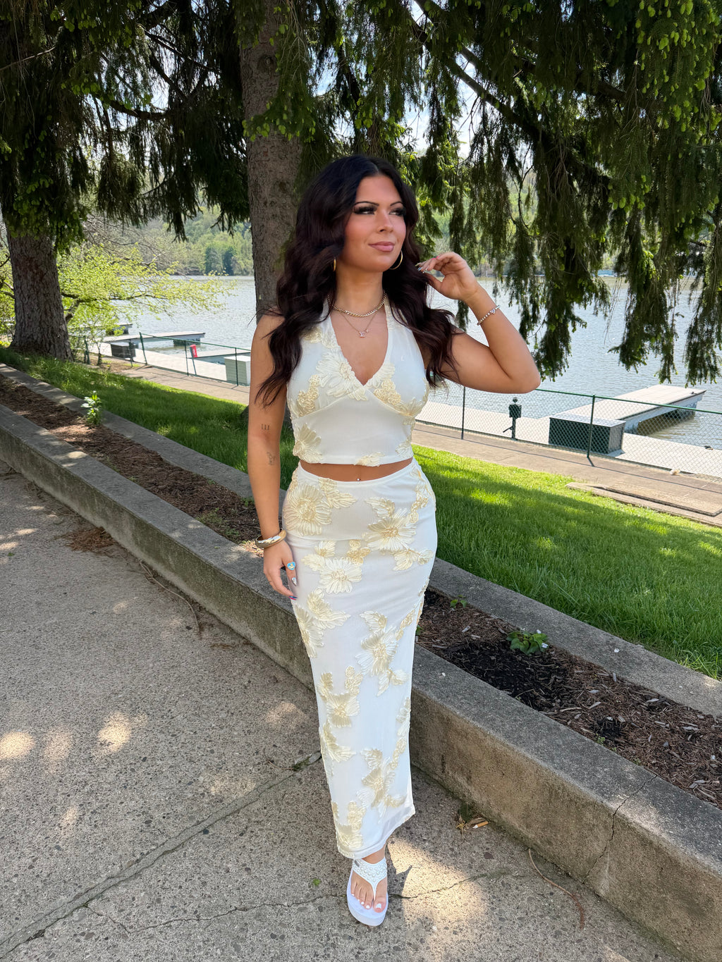 Floral Bananas Set (SKIRT)