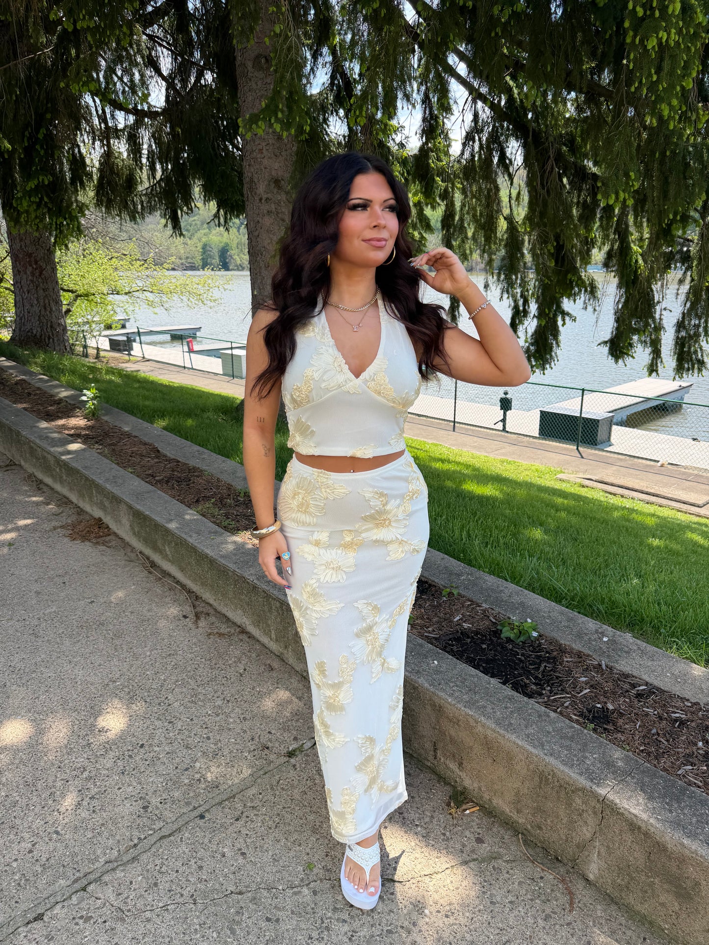 Floral Bananas Set (SKIRT)