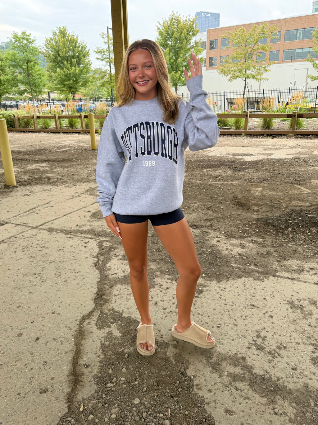 Pittsburgh 412 Crew Navy/Grey