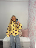 Lemon Floral Fleece