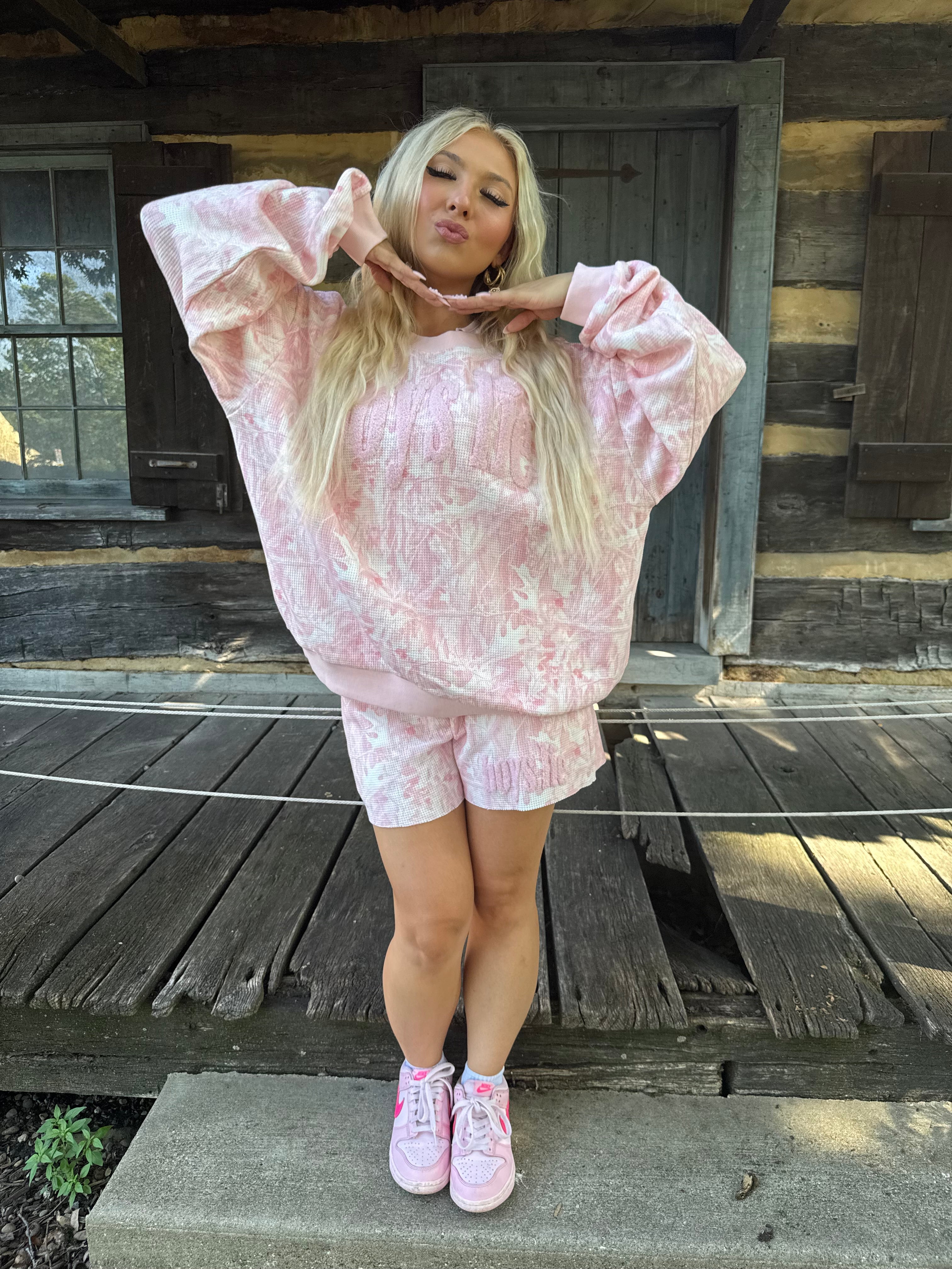 Boys Lie Pink Manhunt Crewneck