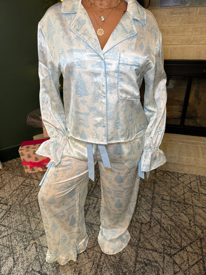 Blue Christmas Jammies (SOLD TOGETHER)