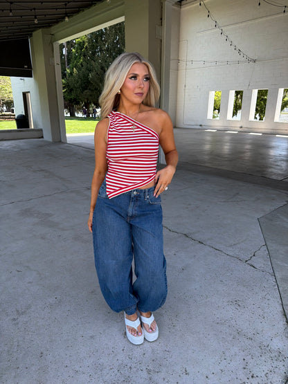Red, White & Cool Halter