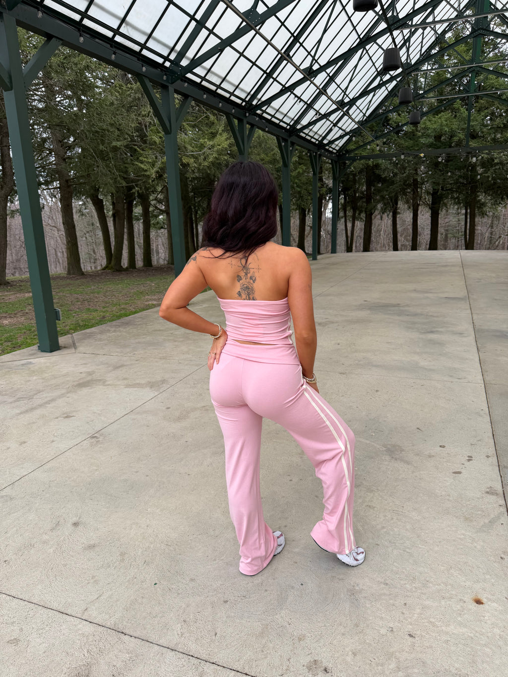 Side Stripe Pink Set (Pant)