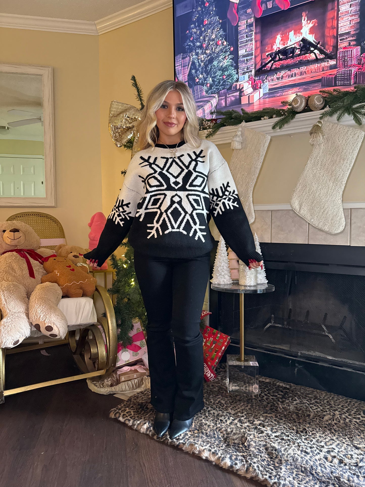 Cookies N Cream Snowflake Sweater