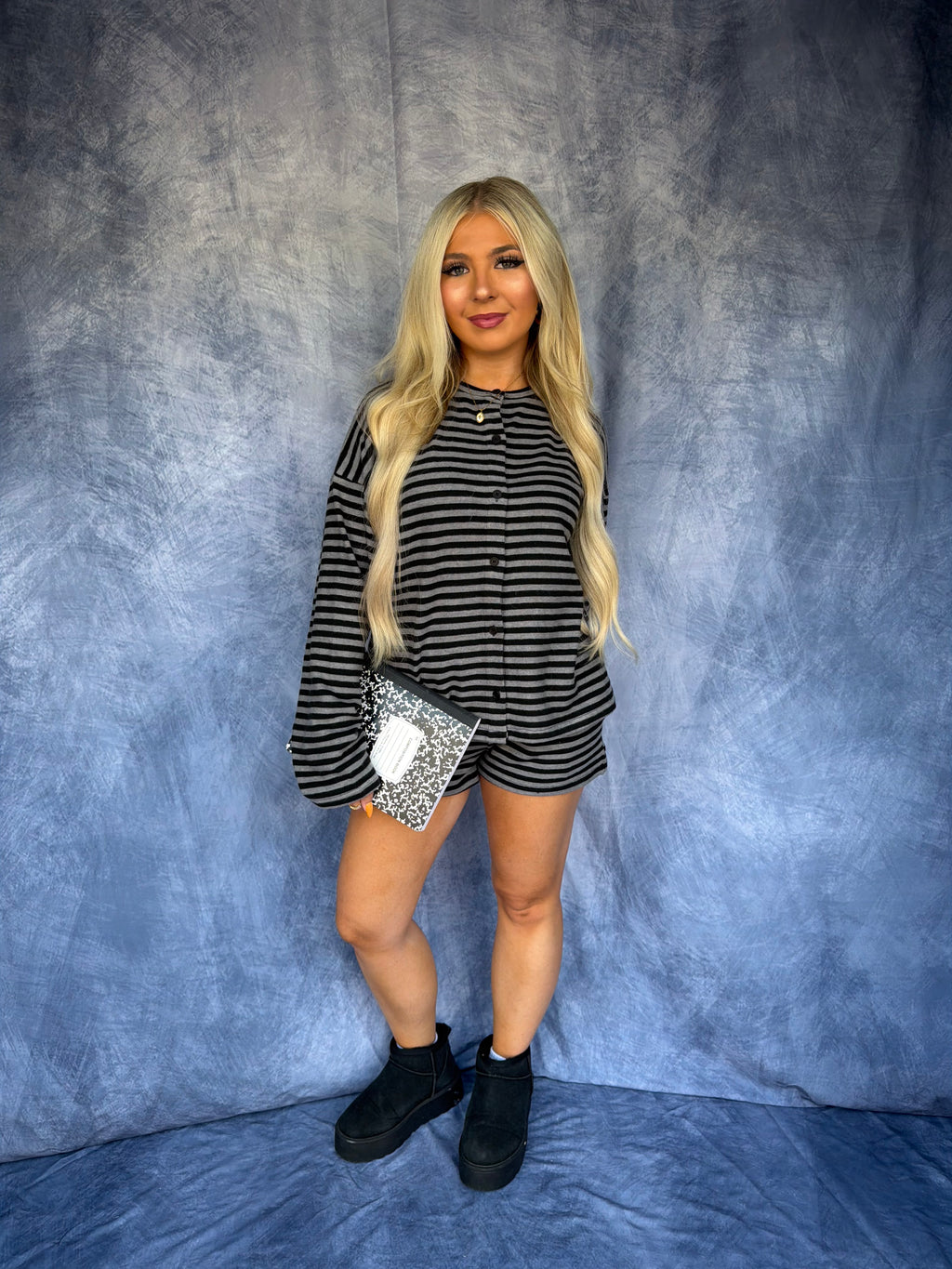 How Cozy! Soft Stripe Set (SHORTS ONLY)