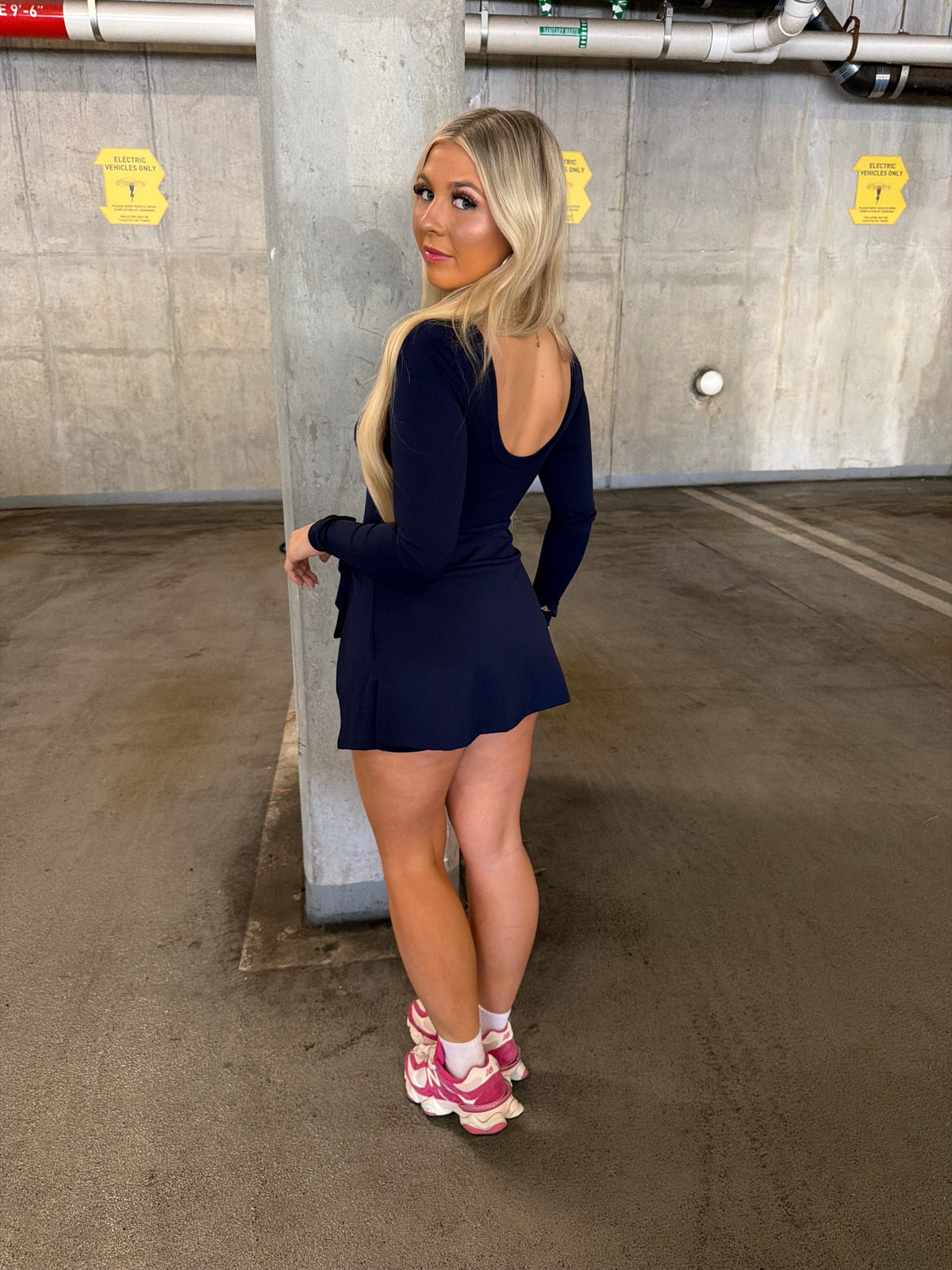 Daffy Dark Navy Active Dress