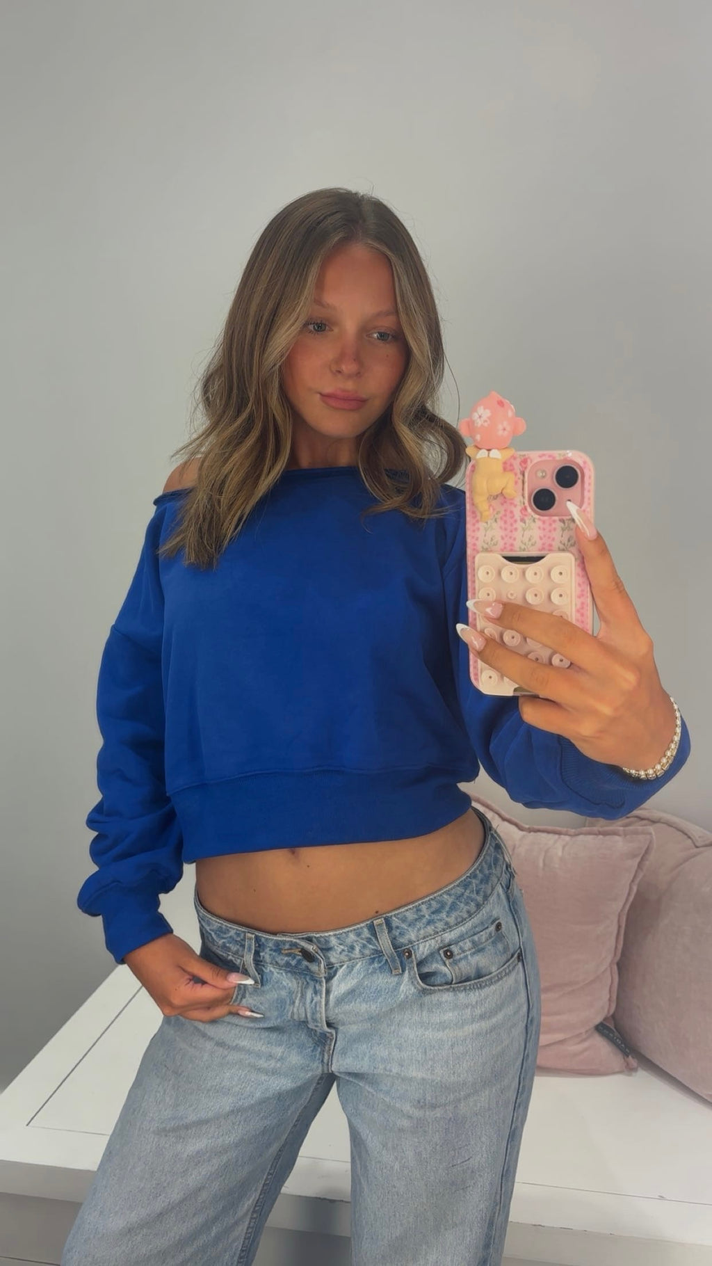 Beauty Boo One Shoulder in Blue
