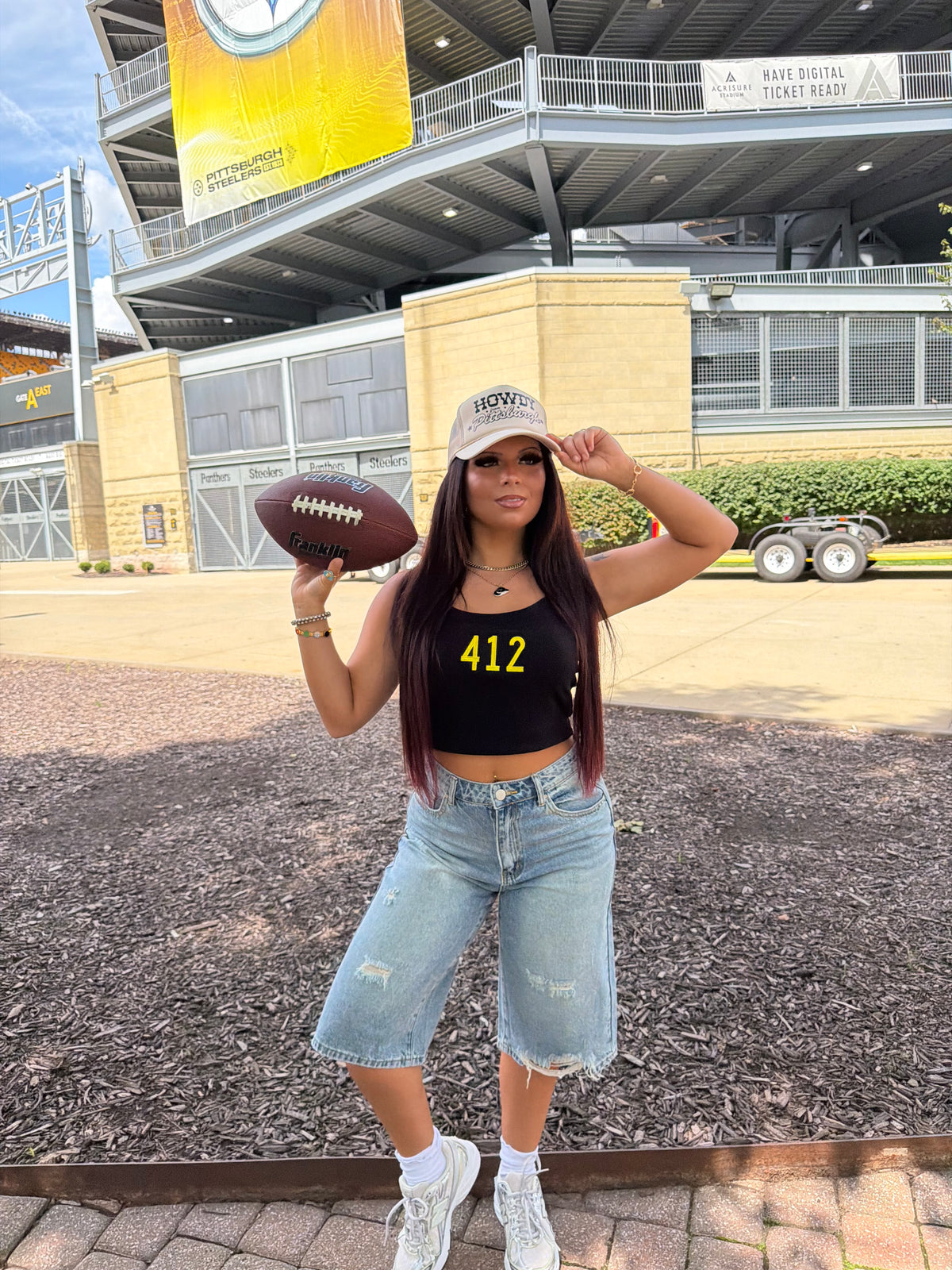 Black & Gold Tank: 412 FINAL SALE